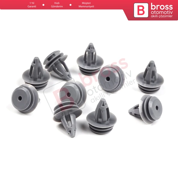 BMW E46 E60 için 10 Adet Kapı Pervazı Paneli Klipsi 51418224781 - 4