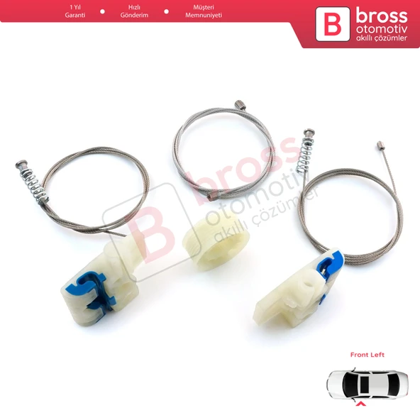 VW Tiguan MK1 5N 2007-2018 5-Kapı SUV 5N0837461 İçin Ön Sol Kapı Cam Kriko Tamir Seti - 5