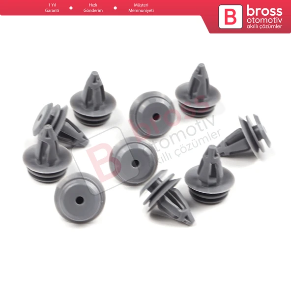 BMW E46 E60 için 10 Adet Kapı Pervazı Paneli Klipsi 51418224781 - 5