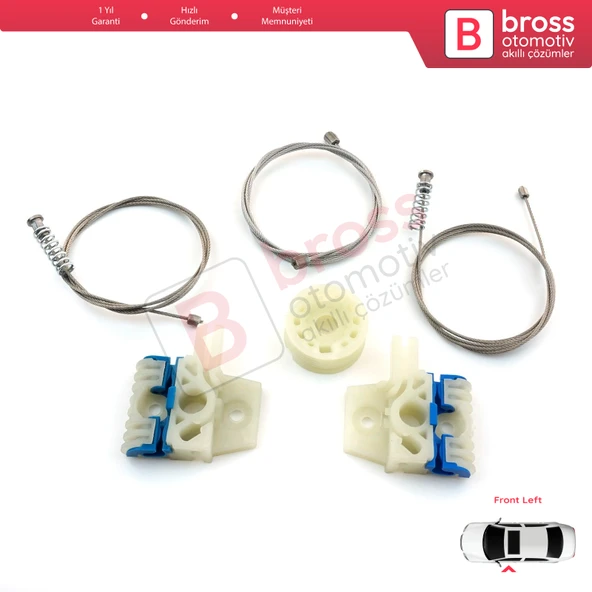 VW Tiguan MK1 5N 2007-2018 5-Kapı SUV 5N0837461 İçin Ön Sol Kapı Cam Kriko Tamir Seti