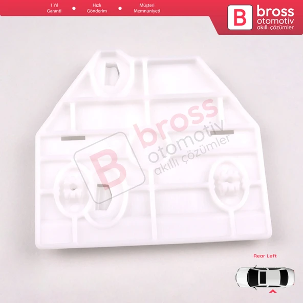 Audi A6 C6 S6 4F 4F2 4F5 2004-2011 4/5 Kapı 4F0839461 İçin Arka Sol Cam Kriko Tamir Klipsi - 2