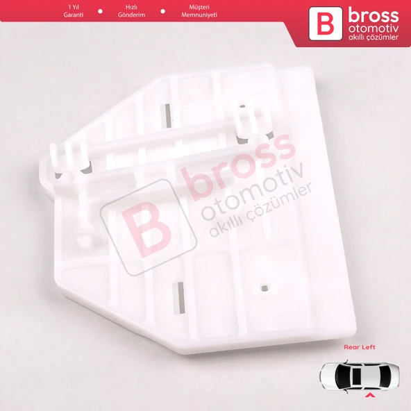 Audi A6 C6 S6 4F 4F2 4F5 2004-2011 4/5 Kapı 4F0839461 İçin Arka Sol Cam Kriko Tamir Klipsi - 4