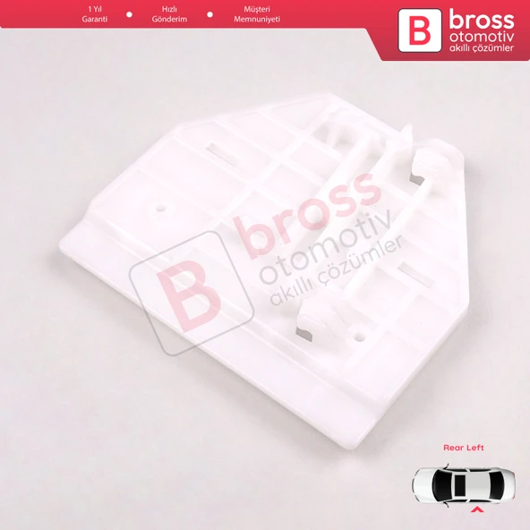 Audi A6 C6 S6 4F 4F2 4F5 2004-2011 4/5 Kapı 4F0839461 İçin Arka Sol Cam Kriko Tamir Klipsi - 5