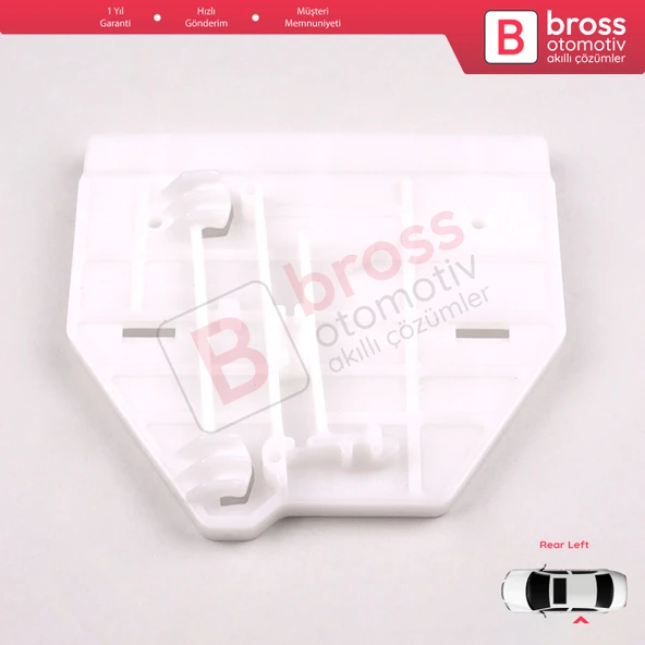 Audi A6 C6 S6 4F 4F2 4F5 2004-2011 4/5 Kapı 4F0839461 İçin Arka Sol Cam Kriko Tamir Klipsi - 3