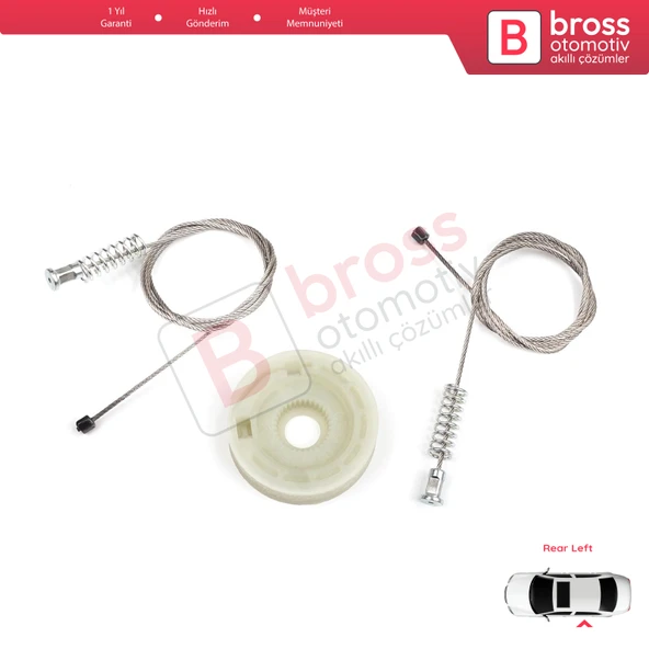 Ford Focus MK1 1998-2005 4/5 Kapı Hatchback Sedan Wagon 1138204 İçin Arka Sol Cam Kriko Tamir Seti