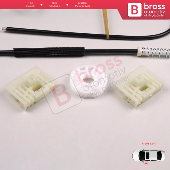 Audi A2 8Z 8Z0 1999-2005 5-Kapı Hatchback 8Z0837461 İçin Elektrikli Ön Sol Cam Kriko Tamir Seti - 3