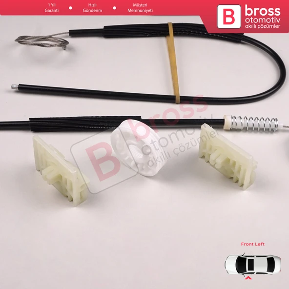 Audi A2 8Z 8Z0 1999-2005 5-Kapı Hatchback 8Z0837461 İçin Elektrikli Ön Sol Cam Kriko Tamir Seti - 5