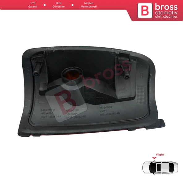 Ford Transit MK8 T18 V363 2013-On 1847390 İçin Yan Ayna Sinyali Turuncu Sağ - 3