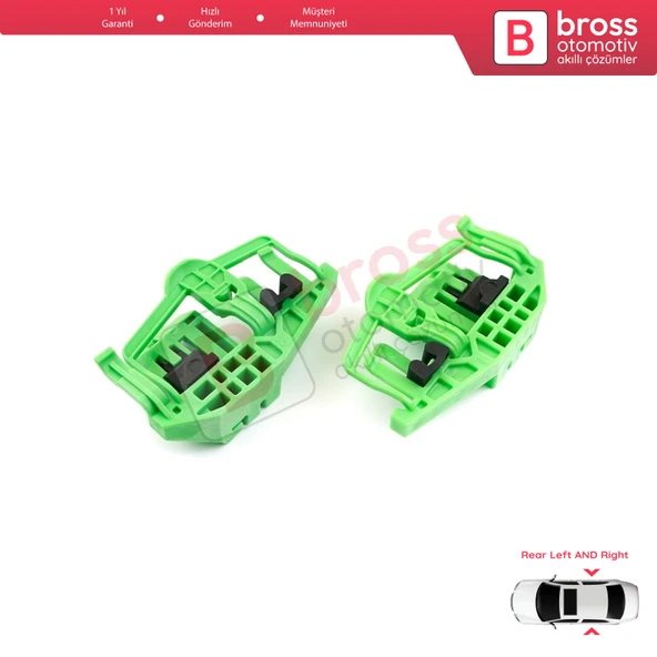 BMW 3 E90 E91 2004-2012 4/5 Kapı 1 E87 2003-2012 5-Kapı İçin Arka Sağ ve Sol Cam Kriko Tamir Klipsi - Resim 4