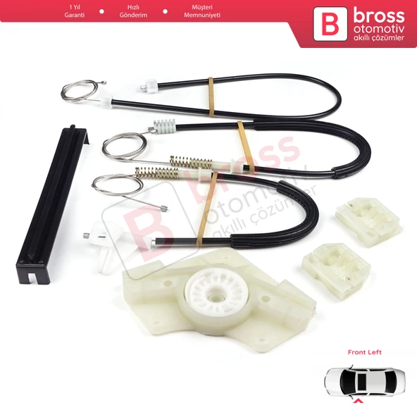 Skoda Octavia MK1 2001-2010 Makyajlı Kasa İçin Elektrikli Ön Sol Kapı Cam Kriko Tamir Seti Kapaklı - 3