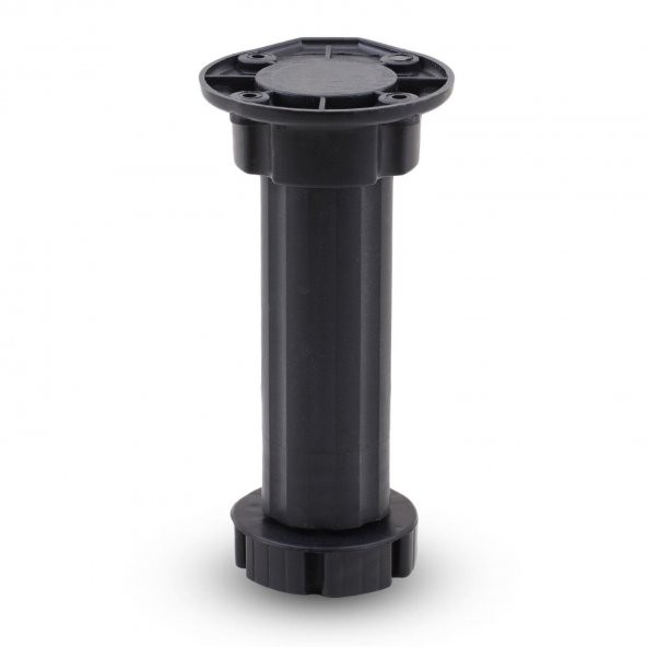 Mobilya Dolap Ünite Tezgah Ayağı Ayarlanabilir 12 cm Siyah Denge Ayak (4 ADET) - 2