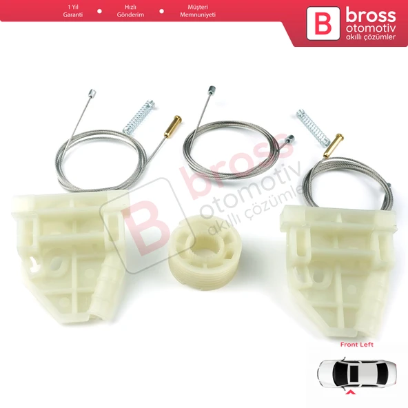 MAN Truck Kamyon Çekici TGS TGX MK1 2006-2021 81626456039 İçin Ön Sol Kapı Cam Kriko Ayak Tamir Seti - 3