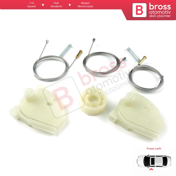 MAN Truck Kamyon Çekici TGS TGX MK1 2006-2021 81626456039 İçin Ön Sol Kapı Cam Kriko Ayak Tamir Seti - 4