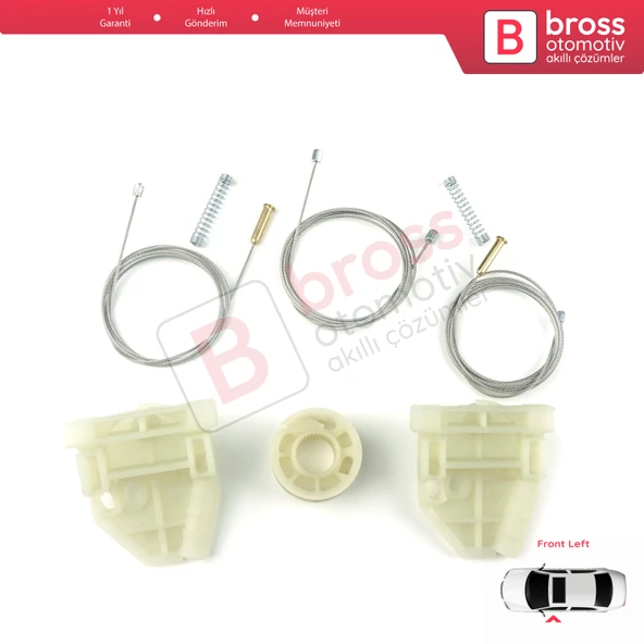 MAN Truck Kamyon Çekici TGS TGX MK1 2006-2021 81626456039 İçin Ön Sol Kapı Cam Kriko Ayak Tamir Seti - 2