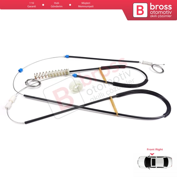 Mini Cooper MK1 R50 R52 R53 2001-2008 HB Convertible 51337039452 İçin Sağ Kapı Cam Kriko Seti - Resim 5