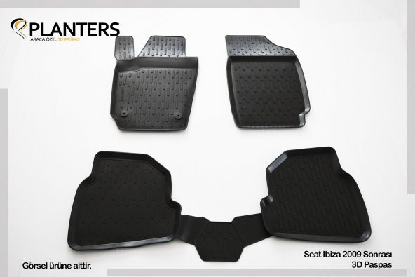 Ekiciler Seat Ibiza 09+3D Havuzlu Paspas Direksiyon Kılıfı ürün görseli 1