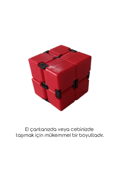 Stres Küpü Infinity Magic Cube - Kırmızı - 5