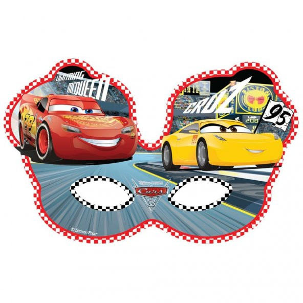 LDC7703 Balonevi, Cars 3, 6 adet Tam Yüz Maske