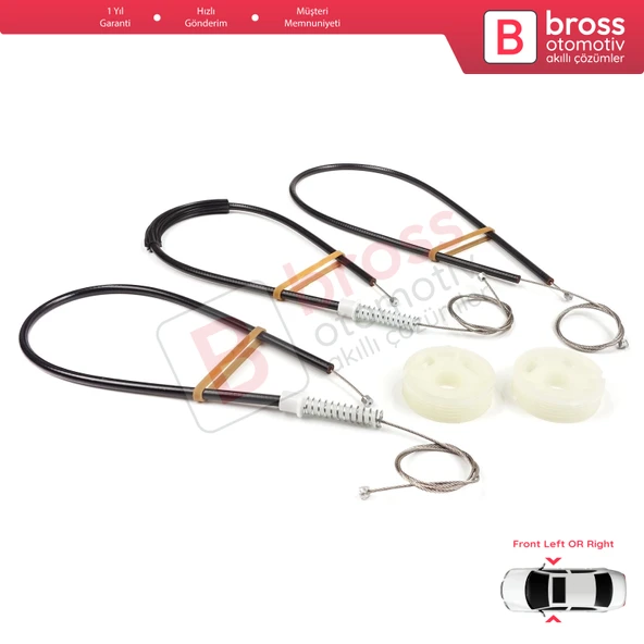 Smart Roadster 452 2003-2005 Coupe Convertible İçin Ön Sağ veya Sol Cam Kriko Tamir Seti - Resim 3