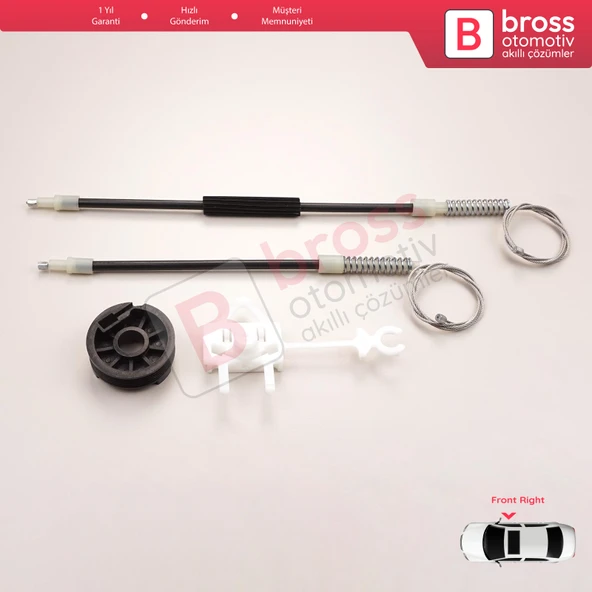 Fiat Albea Siena Palio MK1 171 172 178 1996-16 4/5 Kapı İçin Elektrikli Ön Sağ Cam Kriko Tamir Seti