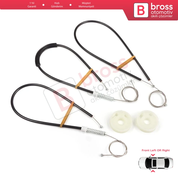 Smart Roadster 452 2003-2005 Coupe Convertible İçin Ön Sağ veya Sol Cam Kriko Tamir Seti - Resim 2