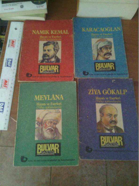 4 ADET BİYOGRAFİ NAMIK KEMAL,ZİYA GÖKALP,KARACA