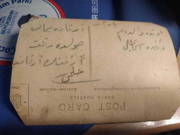 AİLE SİYAH BEYAZ FOTOĞRAF ARKASI OSMANLICA YAZILI - 2