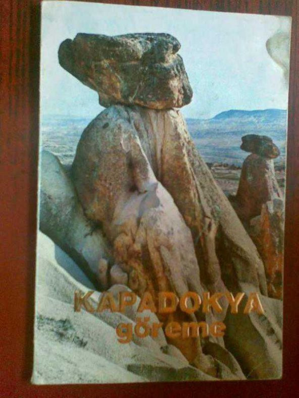 KAPADOKYA GÖREME + ARKASINDA KAPODOKYA HARİTASI