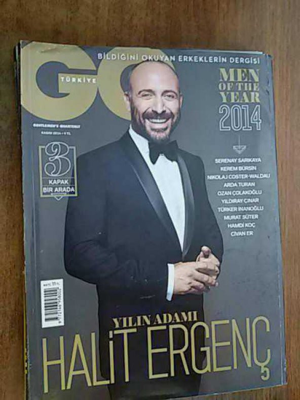 GQ KASIM 2014 HALİT ERGENÇ-KEREM BÜRSİN-SERENAY SARIKAYA - 1