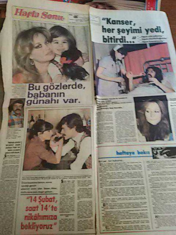HAFTA SONU SERPİL ÖRÜMCER-SEZEN AKSU-BARIŞ MANÇO(TEK SAYFA)  - KİTAP İKİNCİEL DİR
