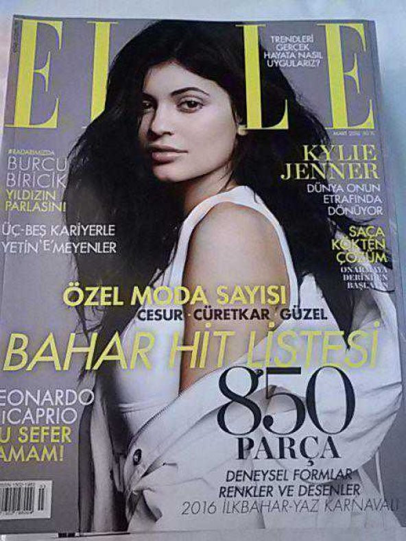 ELLE MART 2016 KYLIE JENNER-BURCU BİRİCİK-LEONARDO DİCAPRIO