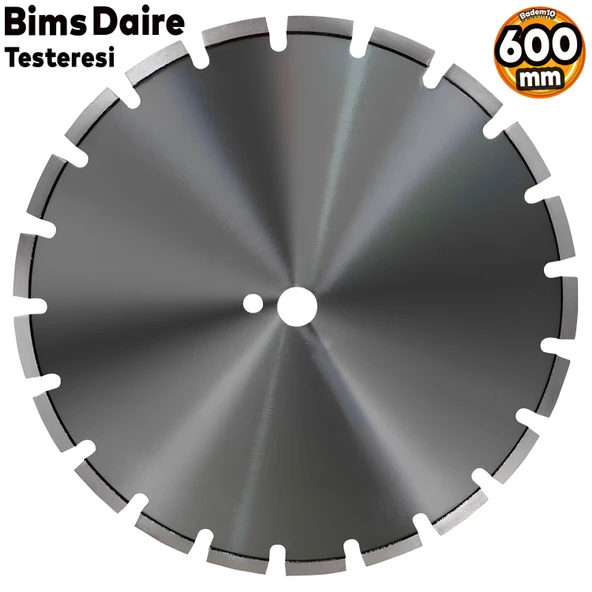 İpek Elmas Bims Briket Biriket Piriket Kesme Testeresi Daire Testere Kesici Disk 600 mm