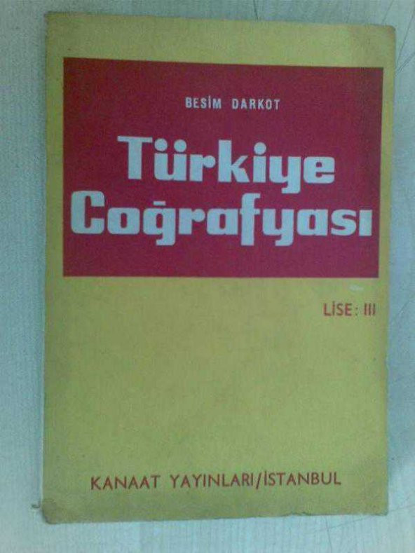 TÜRKİYE COĞRAFYASI / BESİM DARKOT 1969