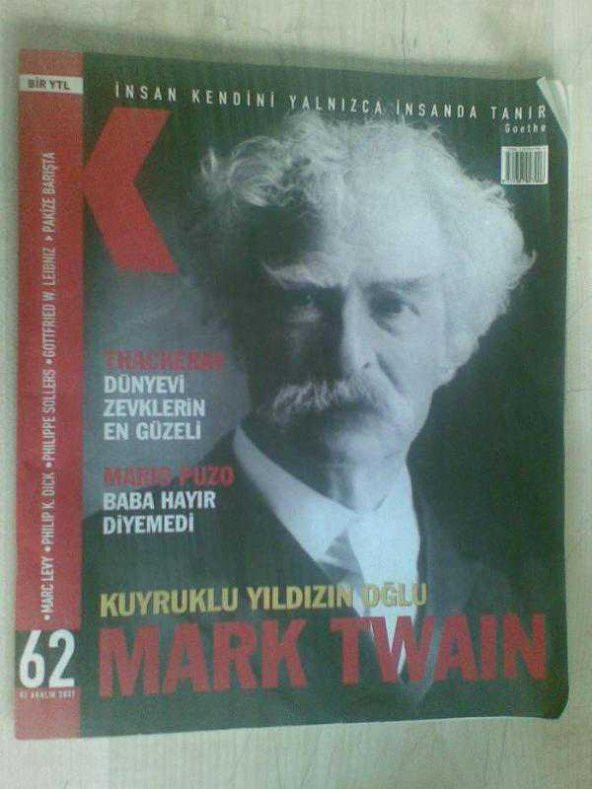 K 62 -7 ARALIK 2007 MARIO PUZO-MARK TWAIN-THACKERAY-MARC LEVY