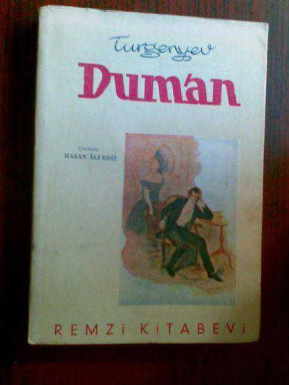 TURGENYEV DUMAN Ç:HASAN ALİ EDİZ ÇİZİM KAPAK 1961