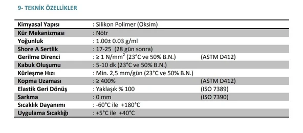 Akfix 900N Nötr Şeffaf Ayna Silikonu 310 ml - 2