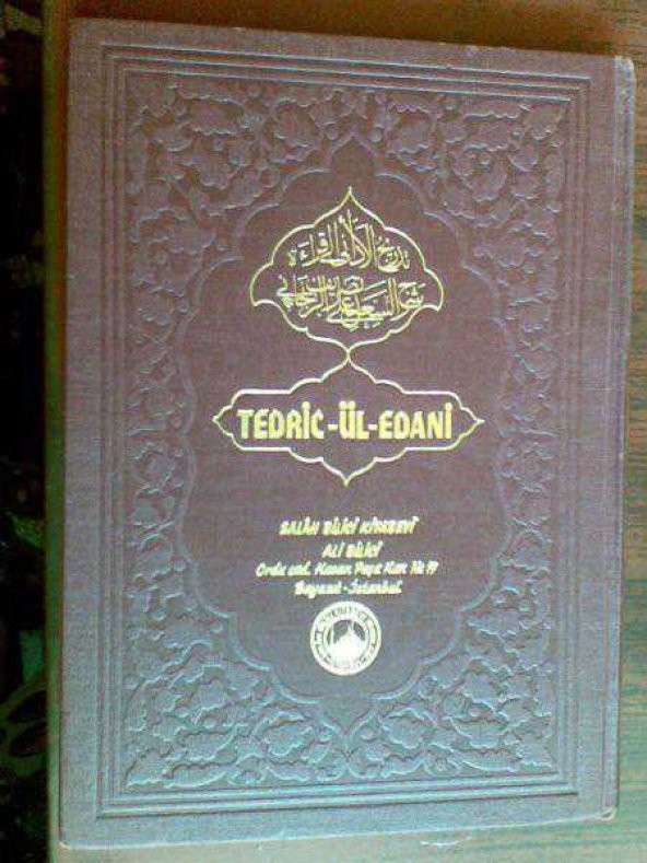 TEDRİC-ÜL-EDANİ /ARAP ALFABELİ