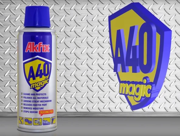 Akfix A40 Pas Önleyici Yağlayıcı Sprey 400 mL - 4