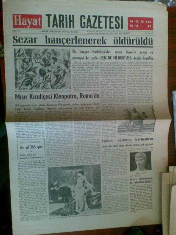 SEZAR-KLEOPATRA-SEN DE Mİ BRÜTÜS-BİR YIL 365 GÜN - 1