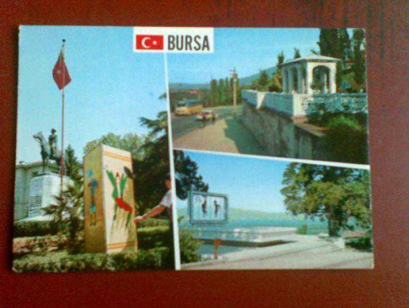 BURSA HEYKEL-KARAGÖZ SÜLEYMAN ÇELEB / KARTPOSTAL - 1