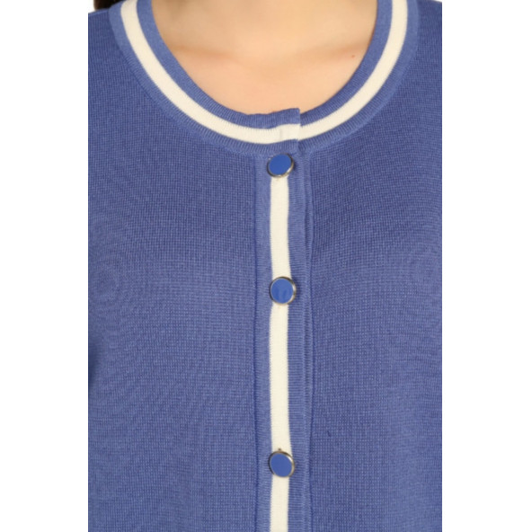 Solo Çelik Örgü Triko Örme Kadın Hırka A19A068-1 - 4