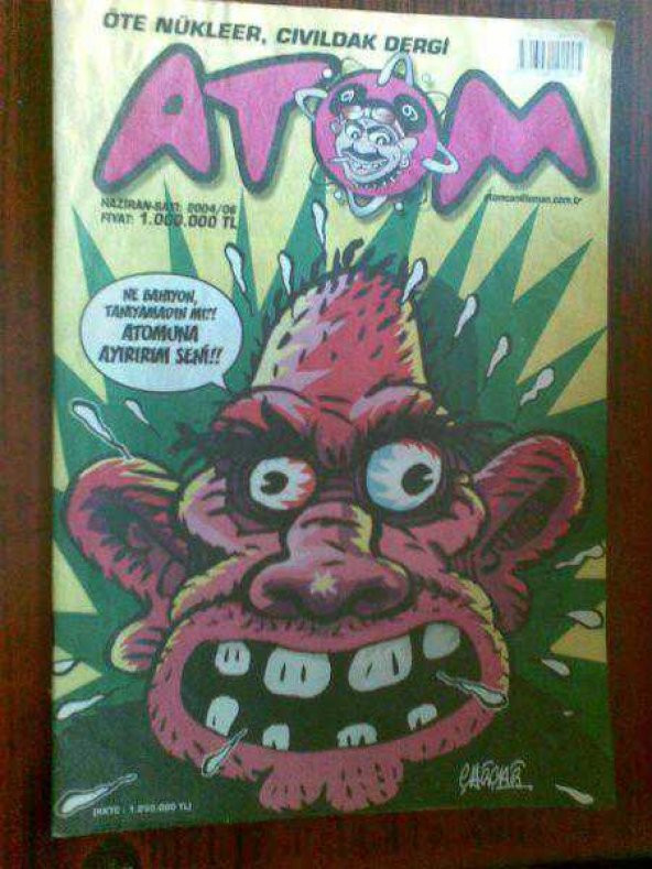ATOM 2004/06 - MİZAH DERGİSİ -KARİKATÜR-ÇİZGİ - 1