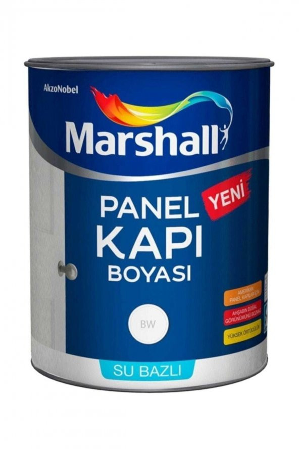 Su Bazlı Kokusuz Panel Kapı Boyası 2.5 Lt Beyaz (amerikan Panel Kapılarda Yüksek Örtücülük)