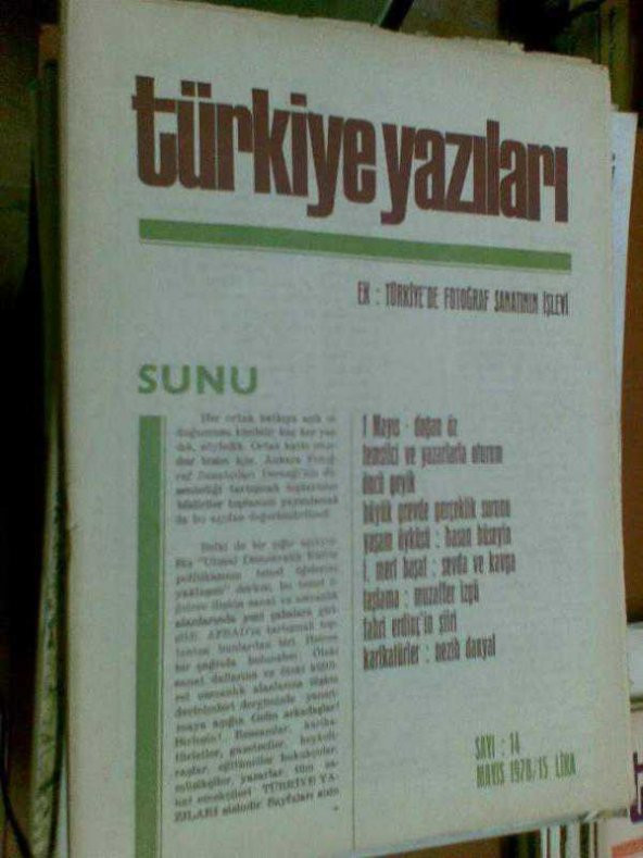 TÜRKİYE YAZILARI / 1 MAYIS-HASAN HÜSEYİN-ÖNCÜ GE
