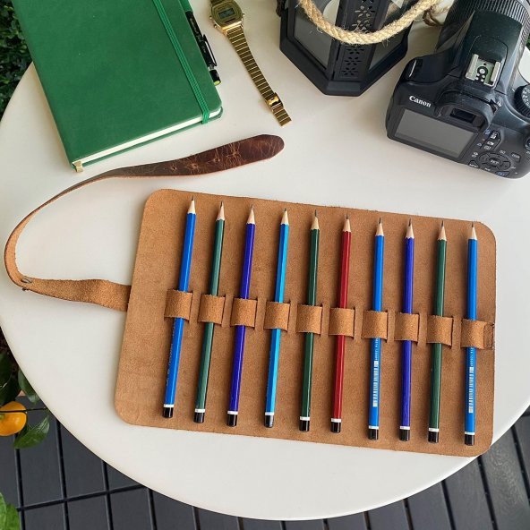 Modica Helsinki - Hakiki Deri Natürel Rulo Kalemlik - 5