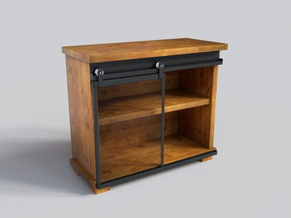 Ntconcept Doğal Ağaç Konsol(70cm-h90cm-41cm) - 1