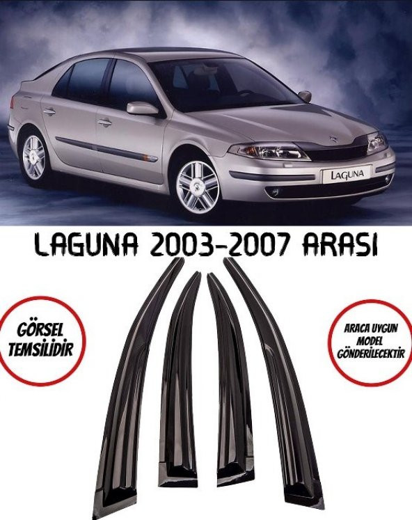 Renault Laguna Cam Rüzgarlığı 4lü 2003-2007 Arası