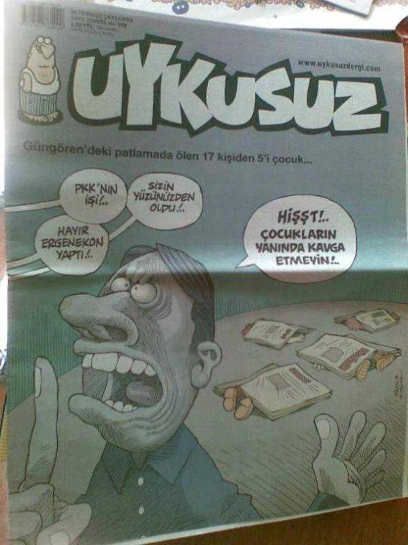 UYKUSUZ 048 2008/31 MİZAH DERGİSİ-KARİKATÜR-ÇİZG - 1