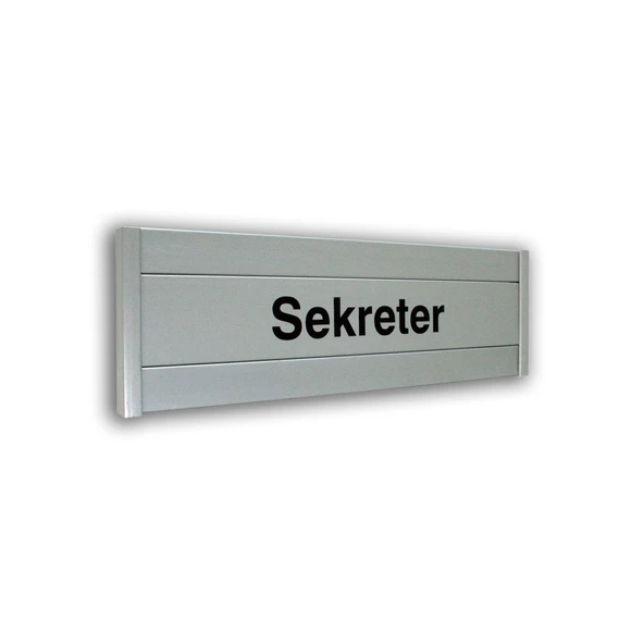 Sekreter 8X25 Cm Alüminyum Combi Kapı İsimliği