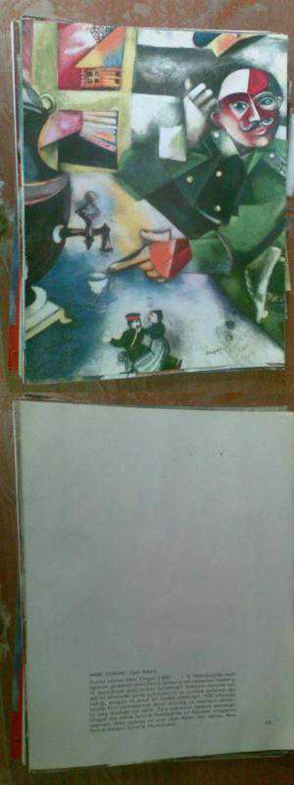 RESİM / MARC CHAGALL ( İÇEN ASKER) 23X30 - 1